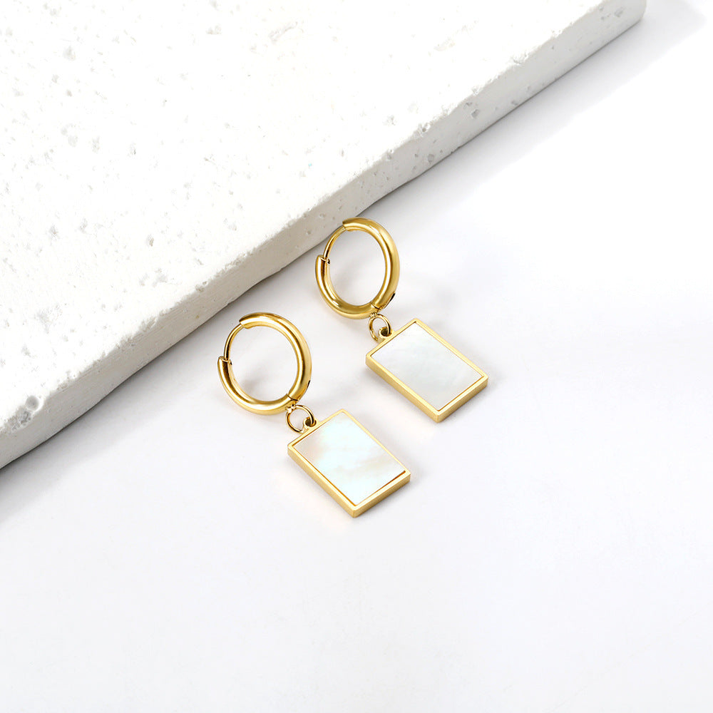 European And American Fashion Electroplating 18K Gold Earrings
