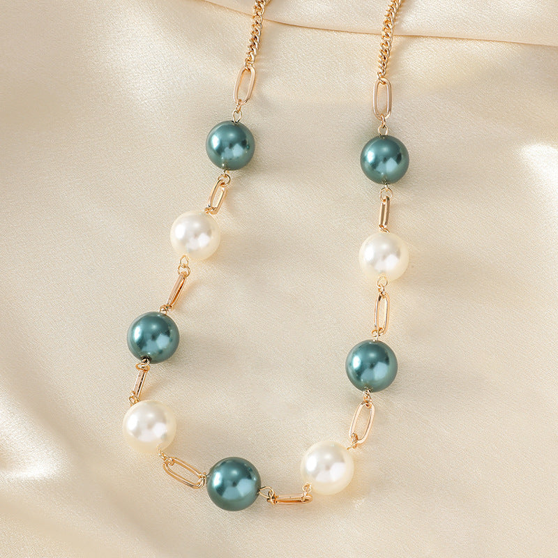 Women's Colorful Long Sweater Necklace